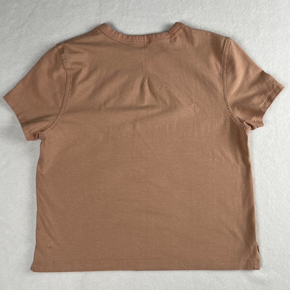 Lululemon Women's Classic Fit‎ Cotton Blend Tee Pink Clay XXS - Picture 3 of 7